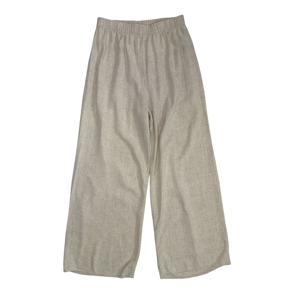 Urban Renewal Womens Beige Linen Pants Size Medium Wide Leg